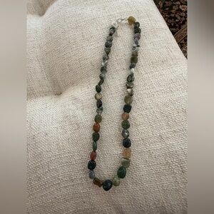 Ocean Jasper Tumbled Bead Necklace
